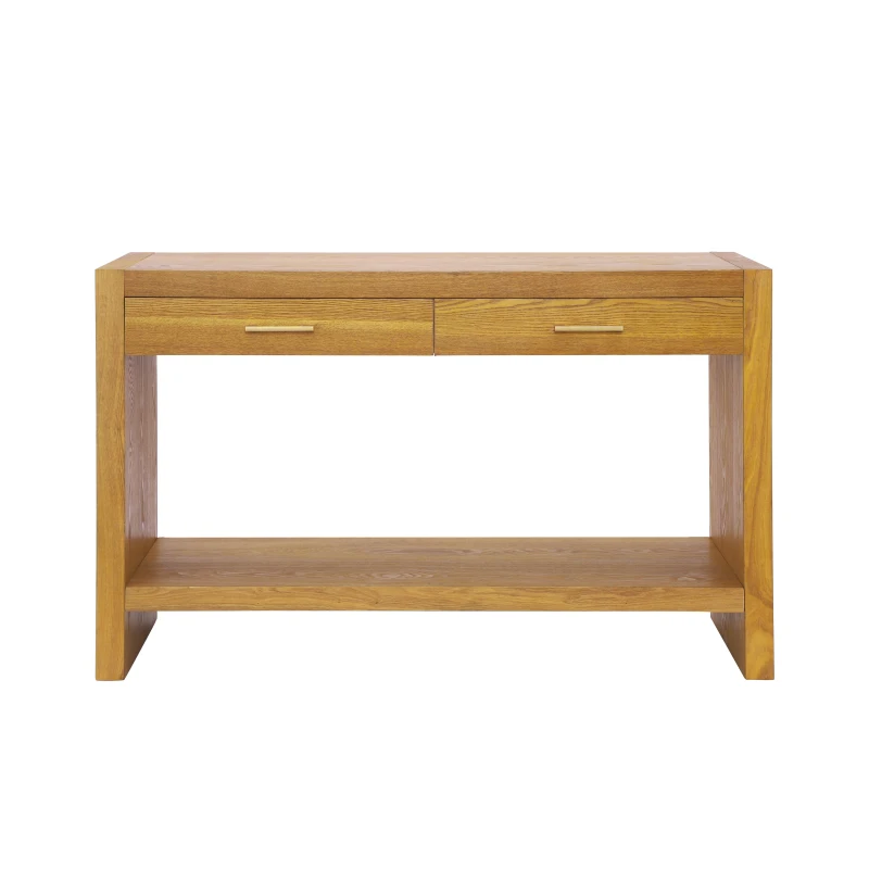 Farmhouse Console Table with Storage Drawers, Wooden Entryway Table Ideal for Living Room, Hallway, 47.5'' L x 15.5'' W x 30'' H, Brown