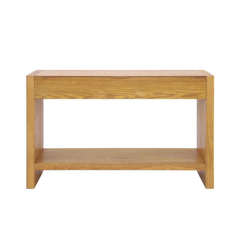 Farmhouse Console Table with Storage Drawers, Wooden Entryway Table Ideal for Living Room, Hallway, 47.5'' L x 15.5'' W x 30'' H, Brown