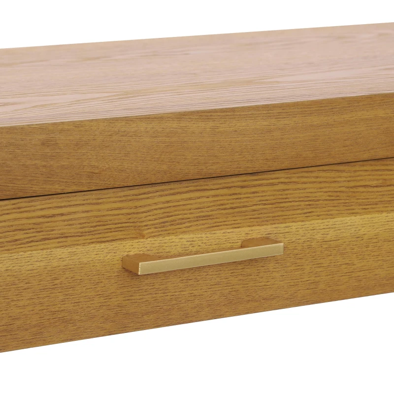 Farmhouse Console Table with Storage Drawers, Wooden Entryway Table Ideal for Living Room, Hallway, 47.5'' L x 15.5'' W x 30'' H, Brown