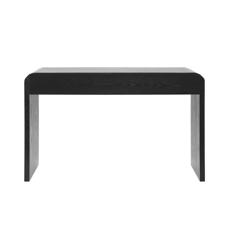 Narrow Entryway Accent Table with Storage Drawers, Wood Console Table Ideal for Living Room, Hallway, 47'' L x 15'' W x 30'' H, Black