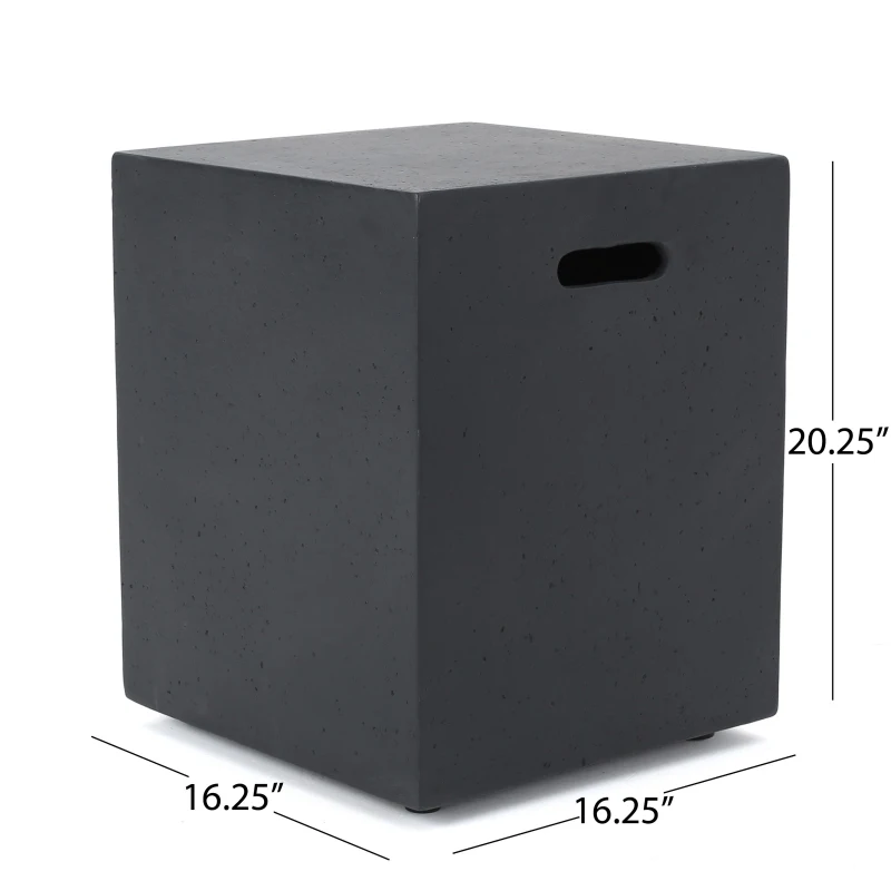 50000 BTU Propane Fire Pit Table with Tank Holder and Durable Iron Frame, Modern Stove for Outdoors, 56'' L x 26.5'' W x 15'' H, Dark Grey