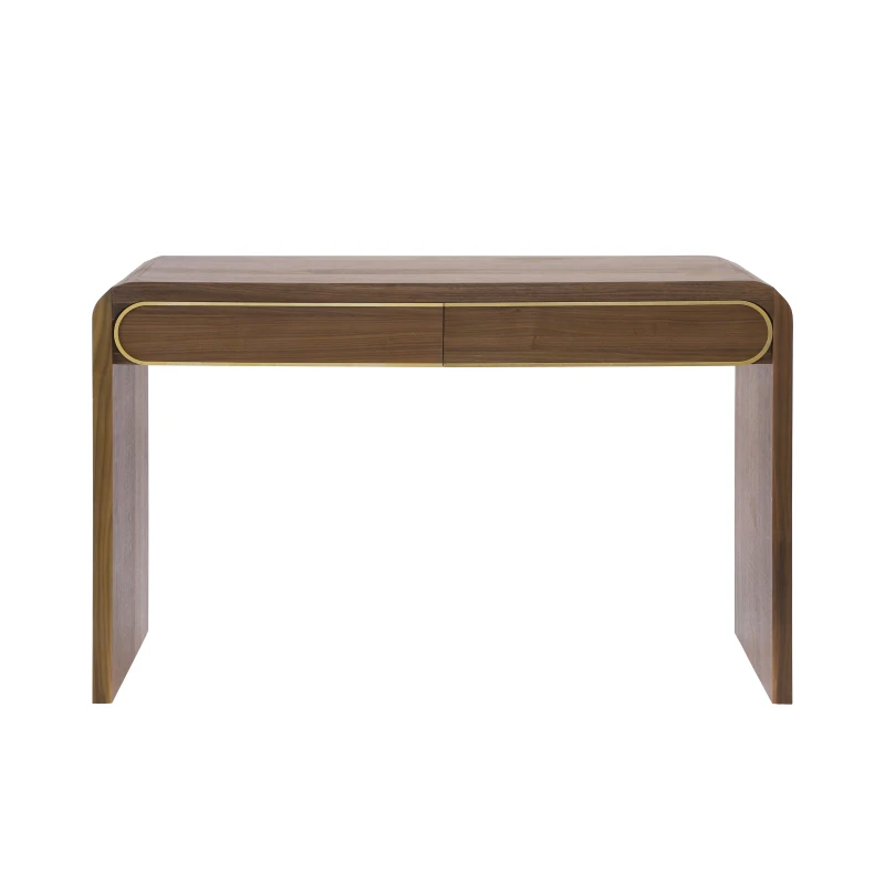 Narrow Entryway Accent Table with Storage Drawers, Wood Console Table Ideal for Living Room, Hallway, 47'' L x 15'' W x 30'' H, Brown