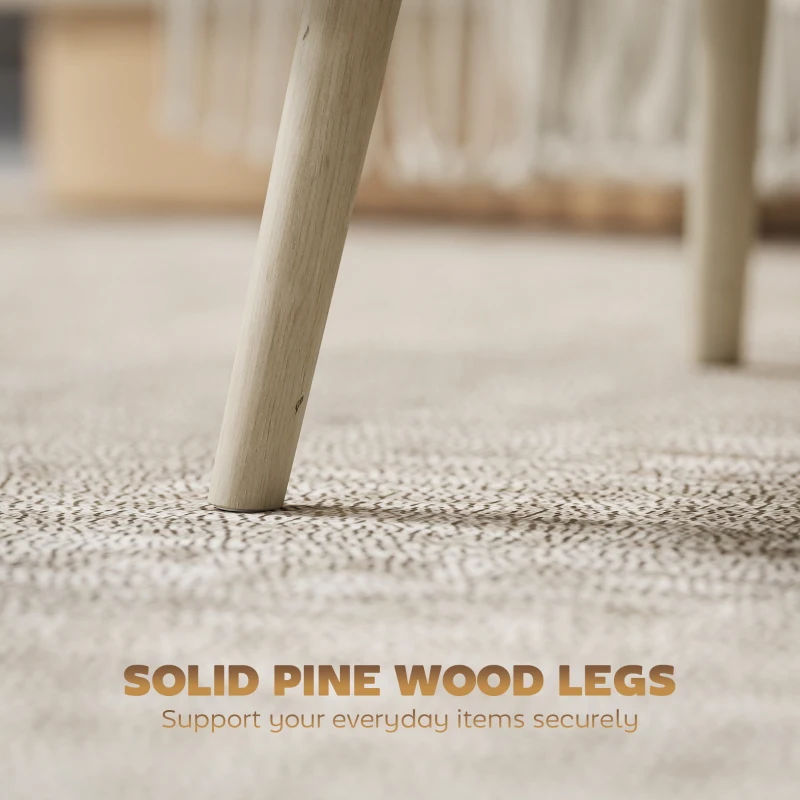 HOMCOM Lift Top Coffee Table with Storage, Center Table with Hidden Compartments and Pine Wood Legs for Living Room, Oak