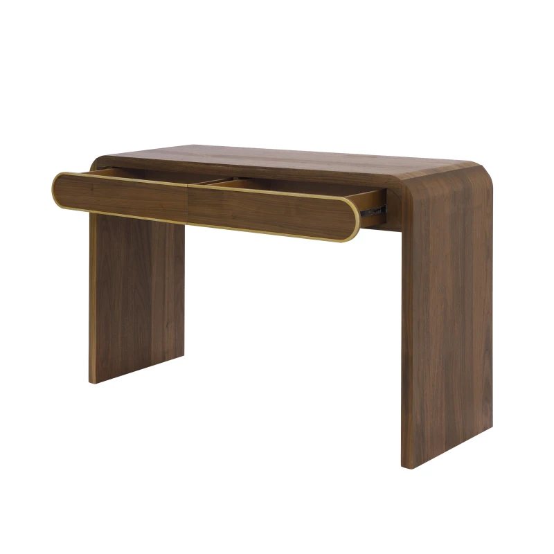 Narrow Entryway Accent Table with Storage Drawers, Wood Console Table Ideal for Living Room, Hallway, 47'' L x 15'' W x 30'' H, Brown