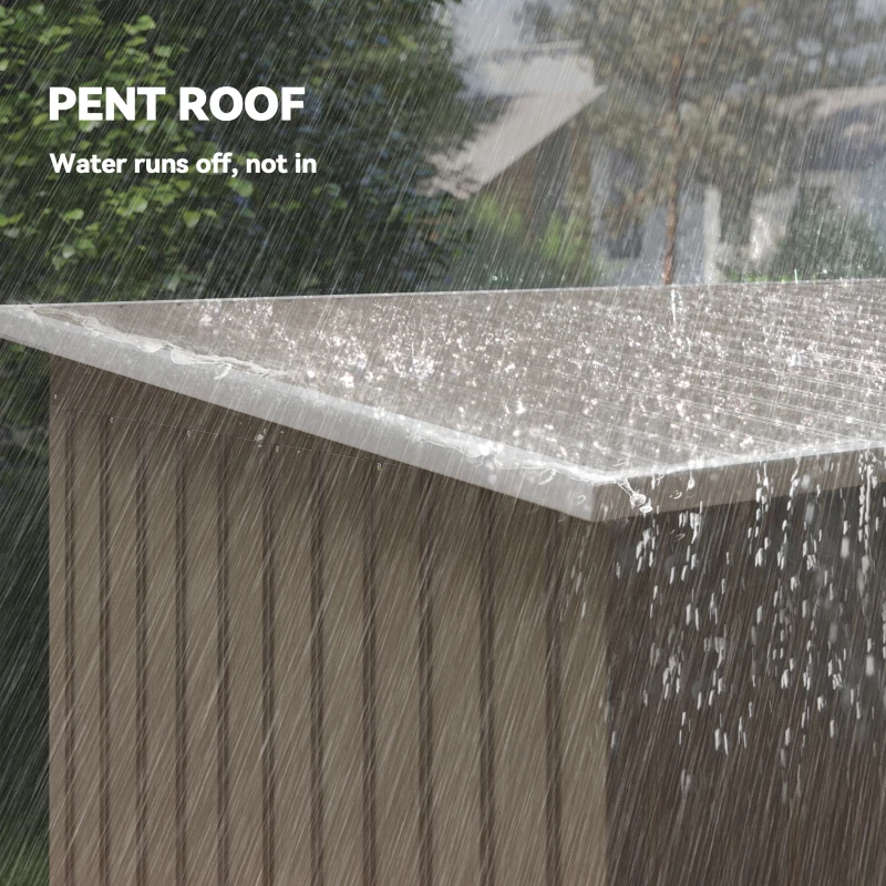 Outsunny 9' x 4' Garden Metal Storage Shed Outdoor Equipment Tool Box with Foundation Kit, Ventilation & Doors, Light Grey