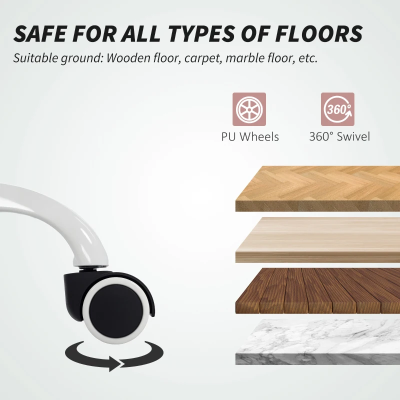 HOMCOM Ergonomic Office Chair, Mesh Desk Chair with Adjustable Headrest, Lumbar Support and Height, Flip-Up Armrests, Pink