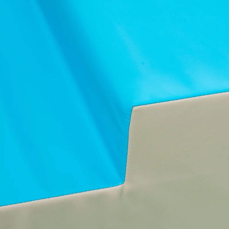 Qaba 6-Piece Soft Play for 12-36 Months Toddlers to Climb, Crawl, Slide, Blue, Green