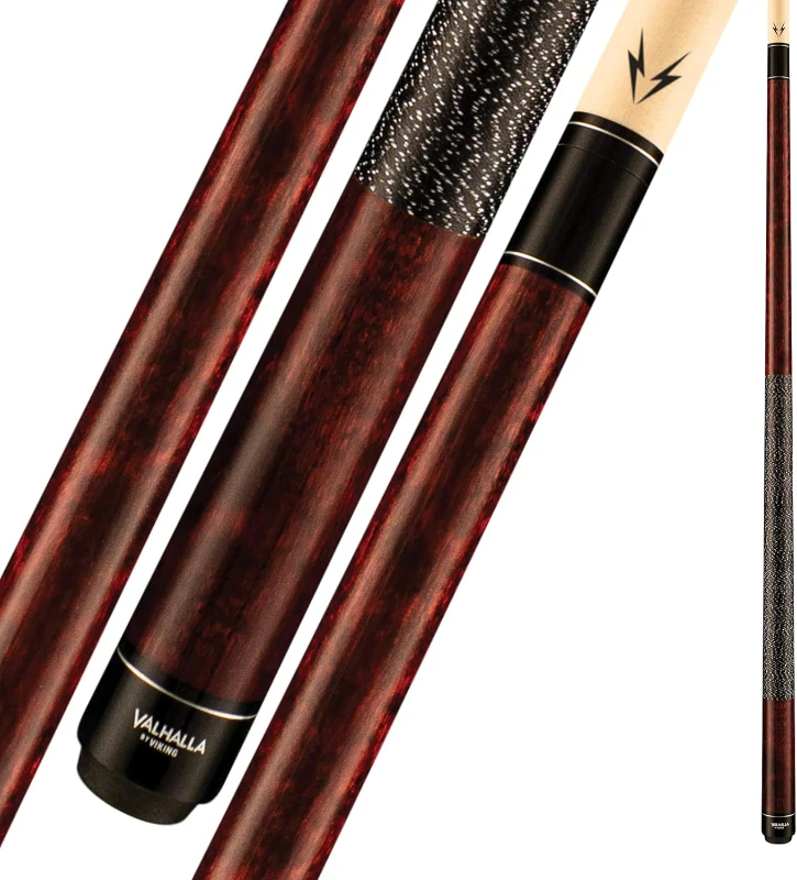 Viking Valhalla 100 Series — 58"" Two-Piece Billiard Cue with Irish Linen Wrap, Maple Shaft, for Bar or Home (Men/Women)