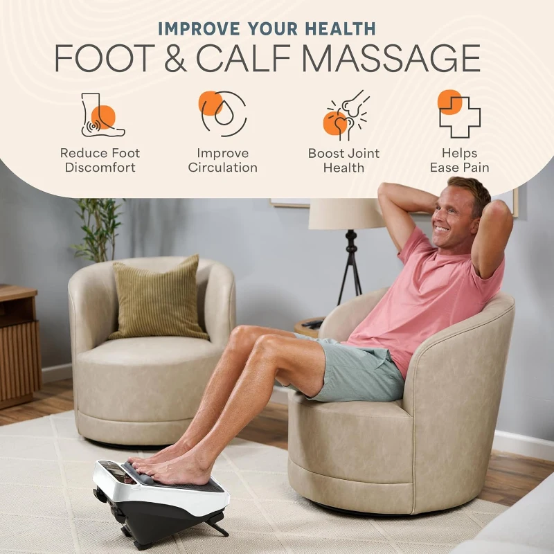 LifePro Neuropathy Foot & Calf Massager with Heat — Soothing Therapy to Improve Circulation and Revitalize Tired Feet