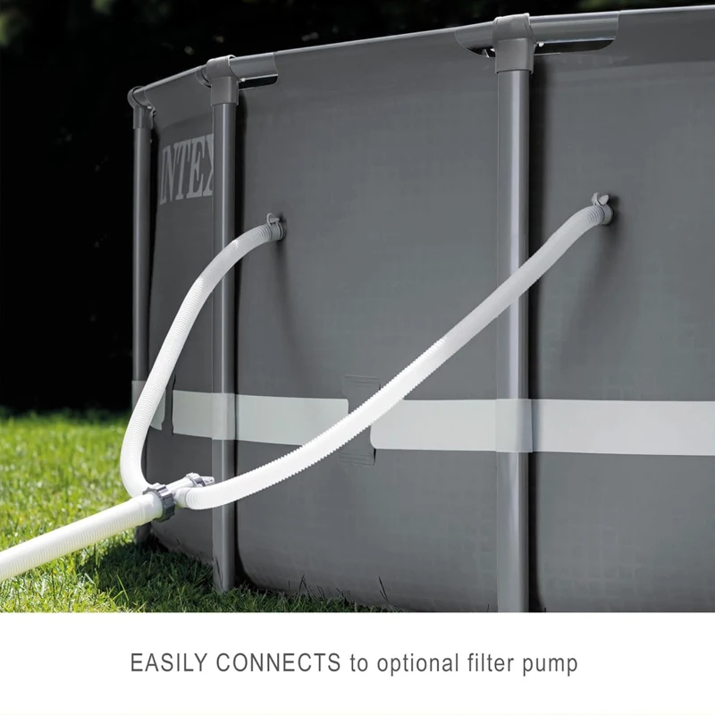 INTEX 26325EH Ultra XTR Deluxe Above-Ground Pool Set, 16 ft x 48 in — Includes 1500 GPH Krystal Clear Sand Filter Pump, Puncture-Resistant, Rust-Resistant, Quick Assembly