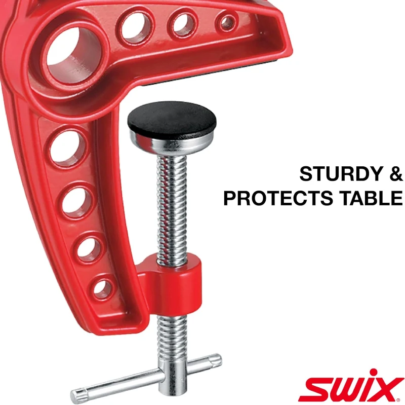 Swix T149-50 Ski Vise — Adjustable 50mm Jaw Clamps for Waxing and Tuning Alpine & Downhill Skis