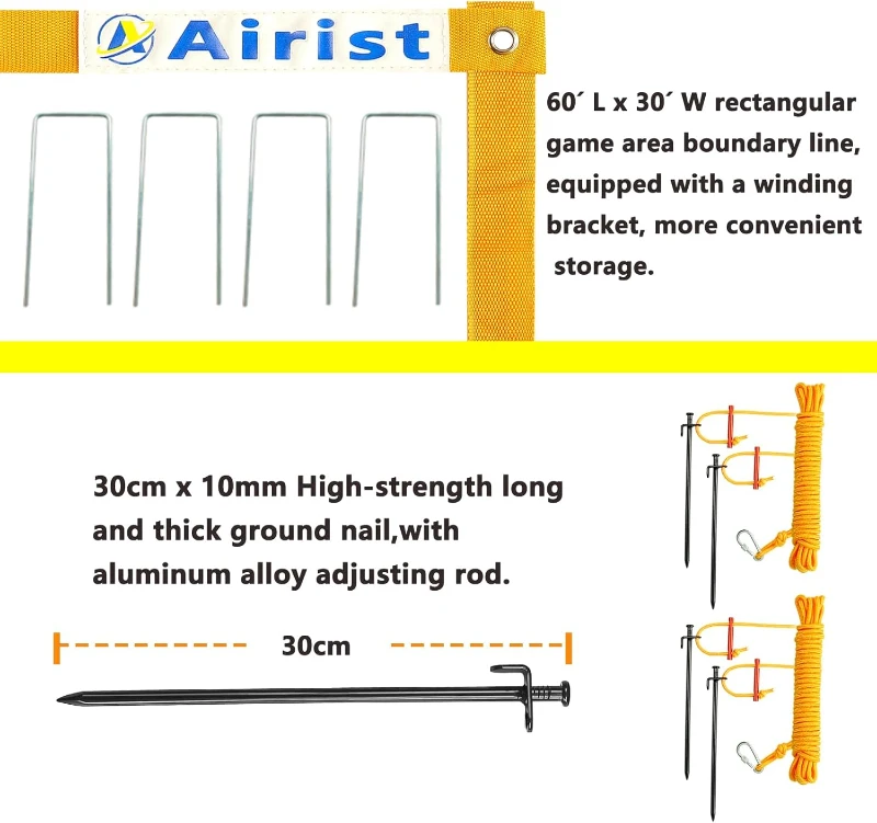 Heavy-Duty Outdoor Volleyball Net with Steel Anti-Sag System, Adjustable 42mm Aluminum Poles — Professional Backyard & Beach Set with Ball and Carry Bag