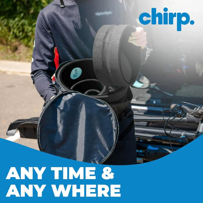 Chirp Ultimate Back + Neck Bundle — 4-Pack Massage Wheels (12-inch Gentle, 10-inch Firm, 6-inch Deep Tissue, 4-inch Focus), Upper Back Posture Corrector, Carrying Case, High-Density Foam Rollers, Supports up to 500 lbs, Black