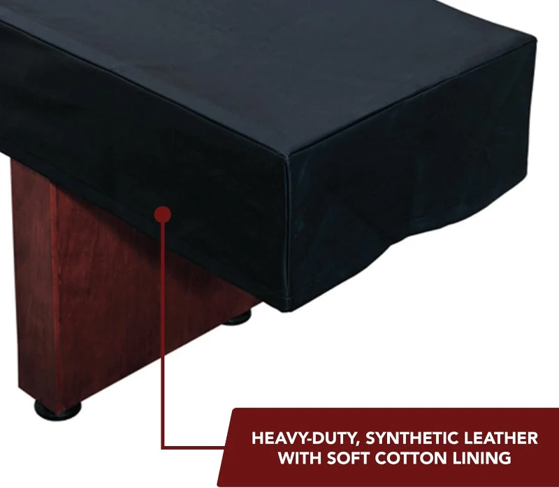 Hathaway 12-ft Shuffleboard Table Cover — Synthetic Leather Fitted Protection