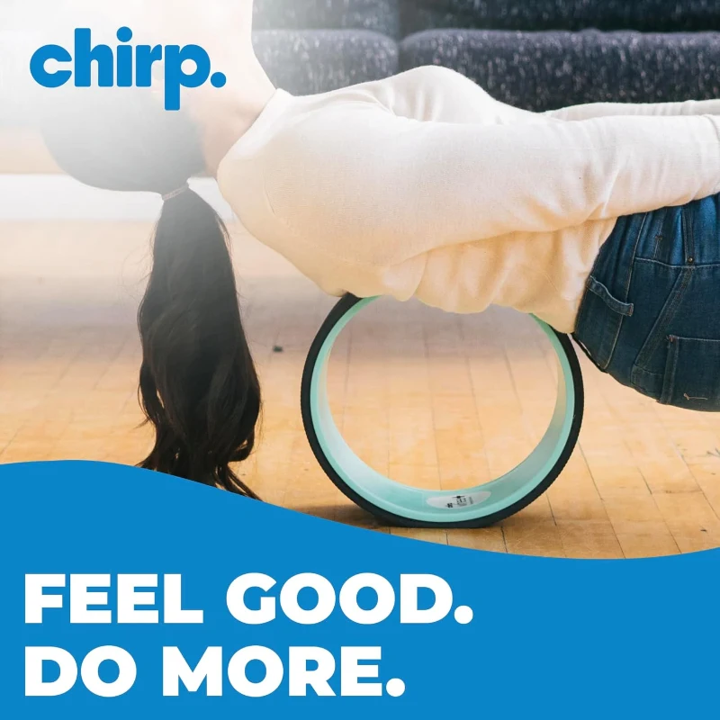 Chirp Ultimate Back & Neck Bundle - 4-Pack Wheel Foam Roller Set with Posture Corrector, 500 lb Capacity, Carrying Case (Mint)