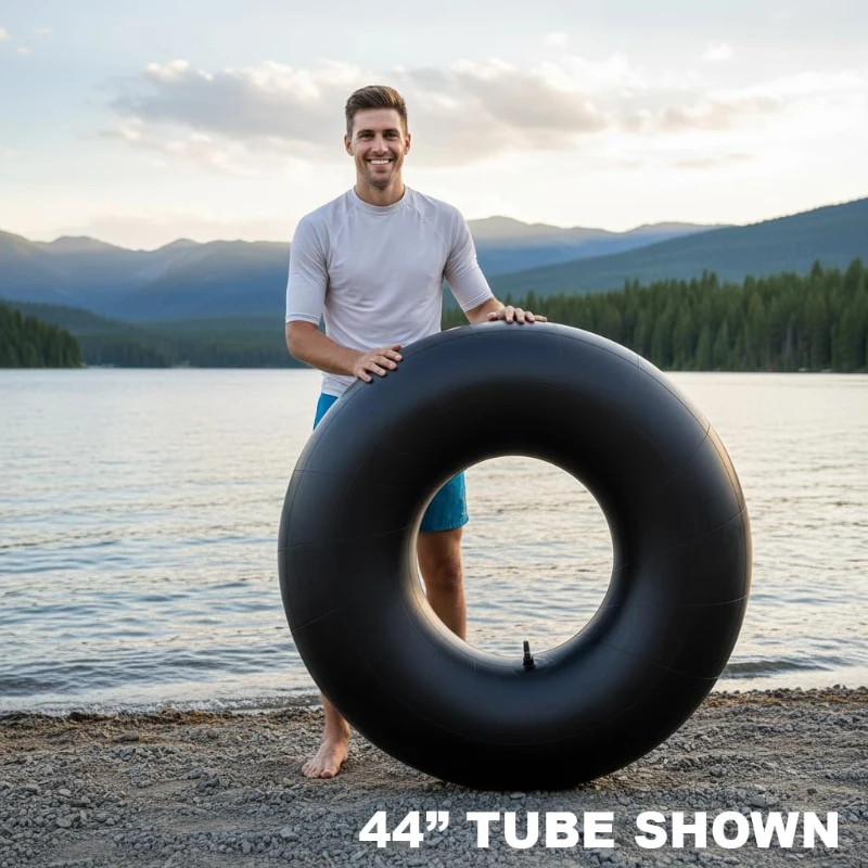 Bradley Heavy-Duty Butyl Rubber Inner Tube for Snow Tubing, River Floating, Pool Closing & Whitewater