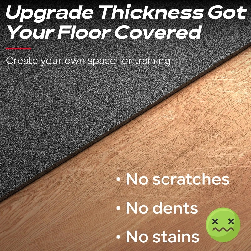 THK 6mm Trainer Mat for Peloton Bike, Treadmill & Rower – Under-Equipment Floor Protector for Hardwood and Carpet