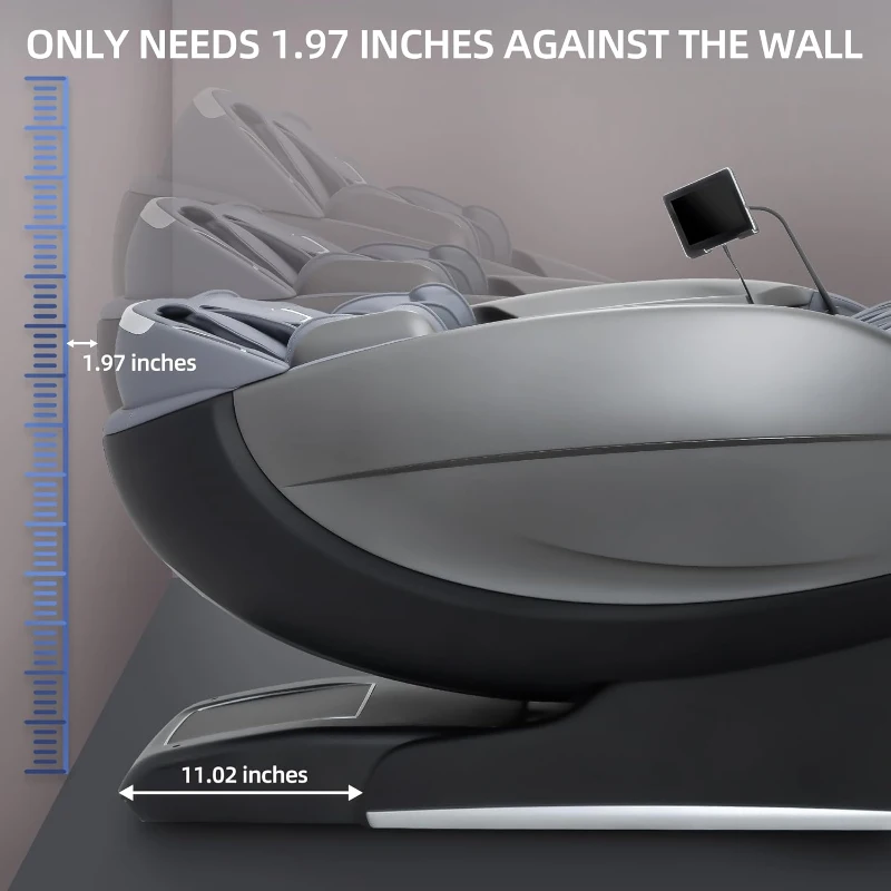 Alfine Theta A696 4D+SyncWave Massage Chair — Full-Body Zero Gravity SL-Track Recliner with Sonic Wave, AI Voice & 23 Modes (2026, Black)