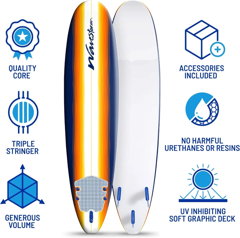 Wavestorm Classic 8ft Soft-Top Surfboard