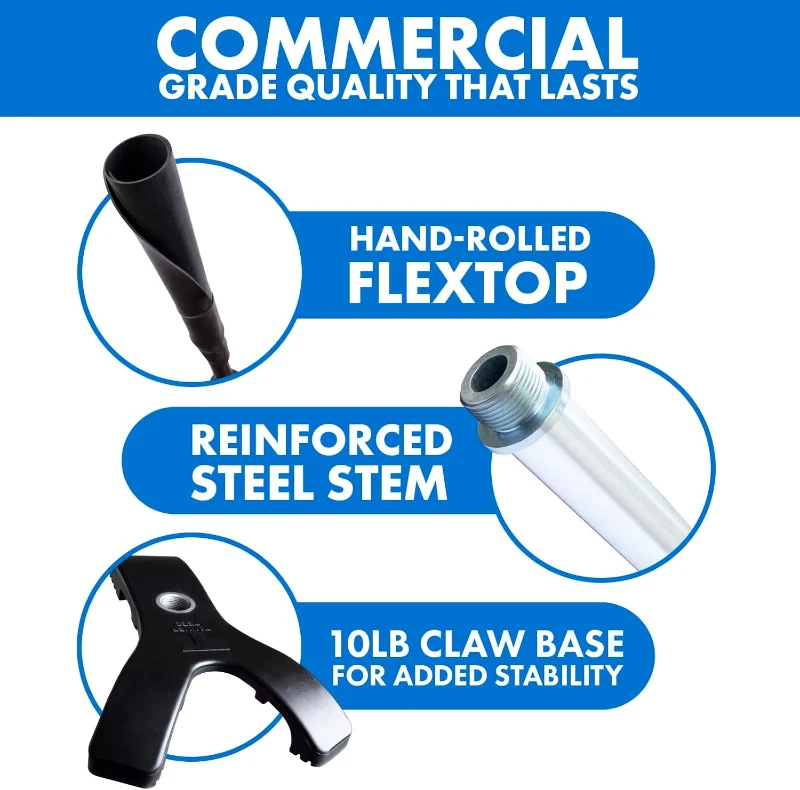 Tanner Heavy Batting Tee – Ultra-Durable Hitting Tee with Weighted ""Claw"" Base | Adjustable 26–43"" | Baseball, Softball, Slow Pitch