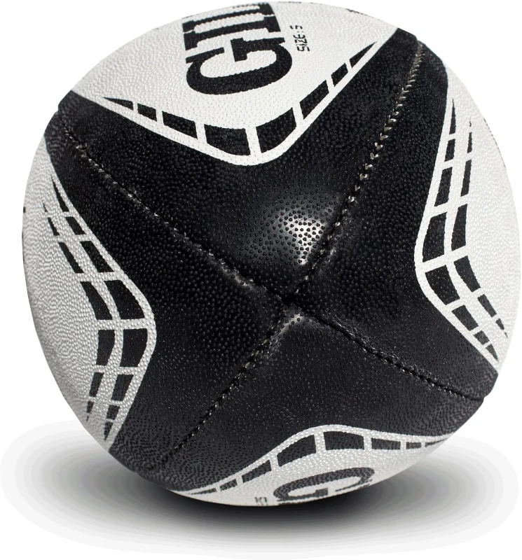 Gilbert G-TR4000 Training Rugby Ball (Sizes 3, 4, 5) — Hand-Stitched, 3-Ply Construction
