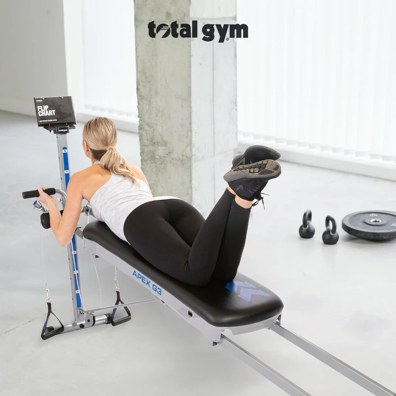 Total Gym APEX G3 Incline Trainer — Foldable Home Exercise System with 8 Resistance Levels and 70+ Exercises, Heavy-Duty for Indoor Training