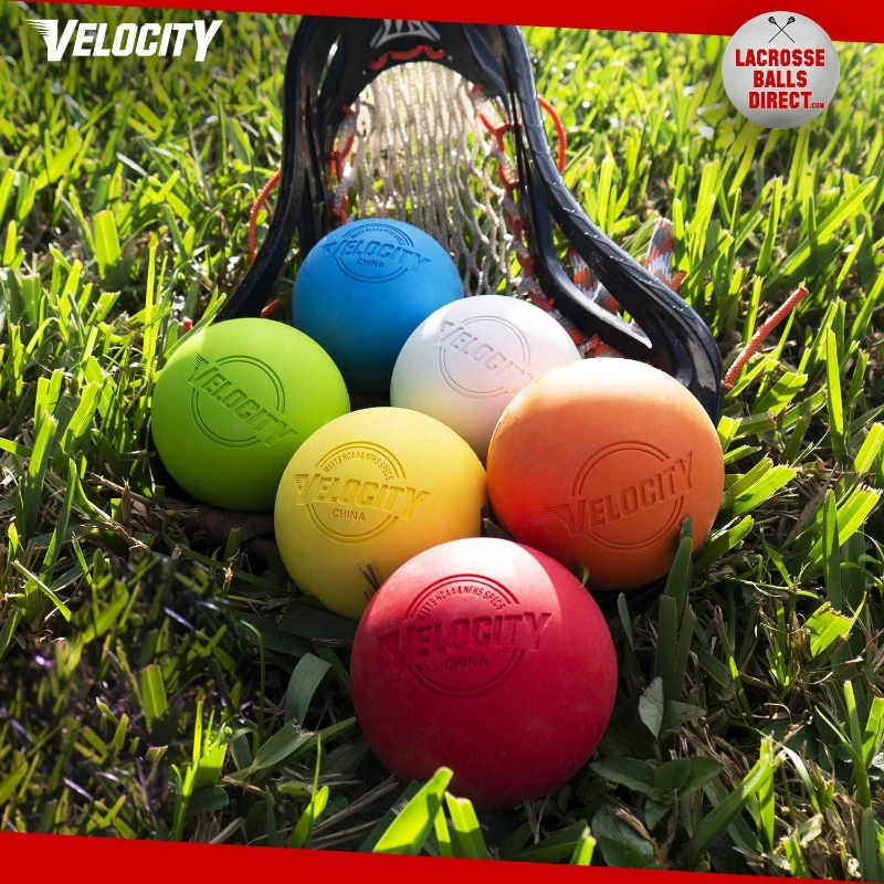 Velocity Lacrosse Balls — 1, 2, 3, 6, 12, 18, 24, 36, 60 or 120 Packs — Practice Balls, Official NFHS & College Size