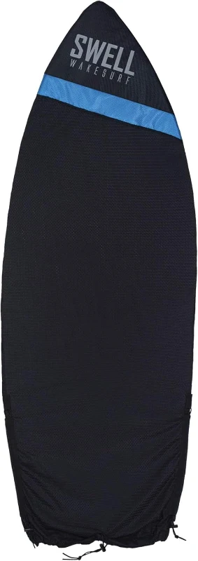 SWELL Adjustable-Length Wakesurf Board Sock with Padded Nose & Pocket — Wakeboard Cover, One-Size-Fits-All Surfboard Bag