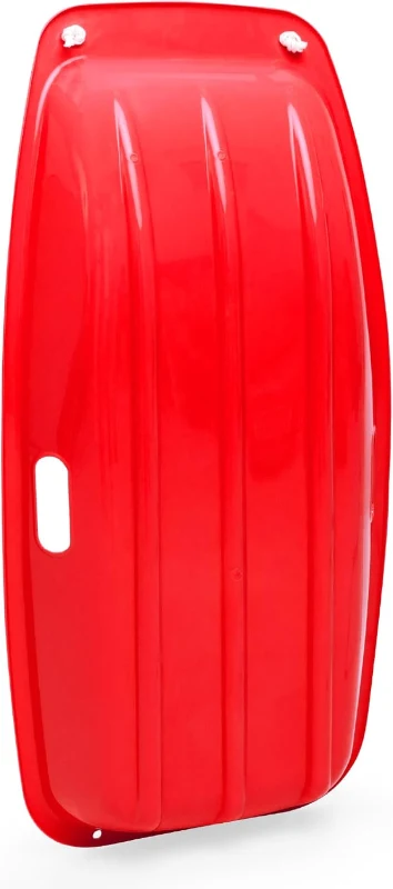 Best Choice Products 35"" Kids Plastic Toboggan Sled with Pull Rope and Dual Handles