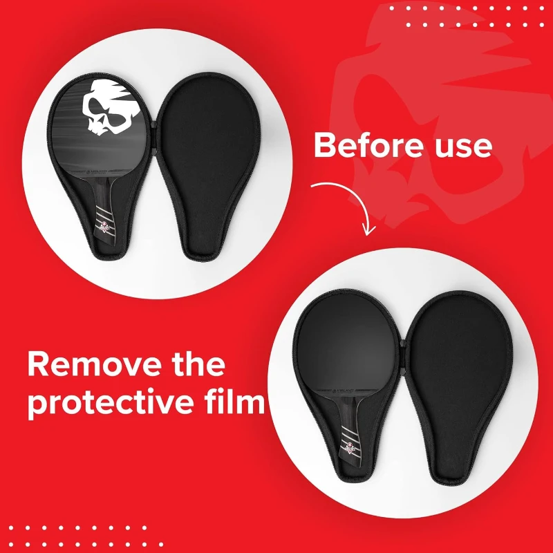 The Peace Maker ALC — Professional Carbon-Enhanced Ping Pong Paddle with Ergonomic Handle, Hard Carry Case, Maximum Spin & Control