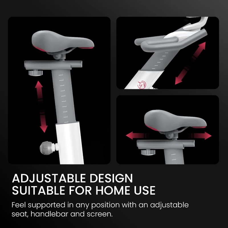 Yesoul Smart Magnetic Exercise Bike — Low-Noise Home Cycling Bike with Tablet Mount, Comfortable Seat & Bluetooth Fitness App