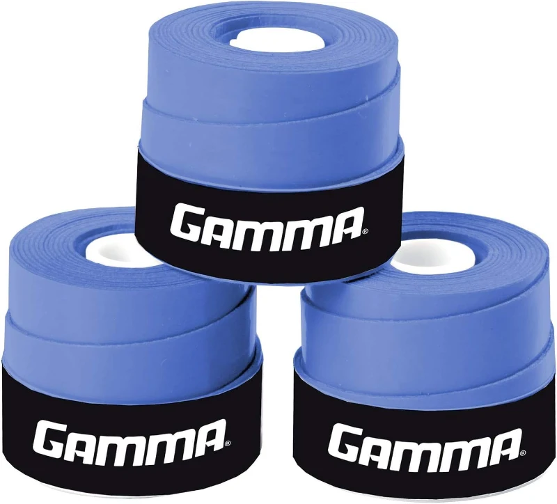 GAMMA Supreme Overgrip – 3-Pack Black, High-Performance Grip Tape for Racquet Sports