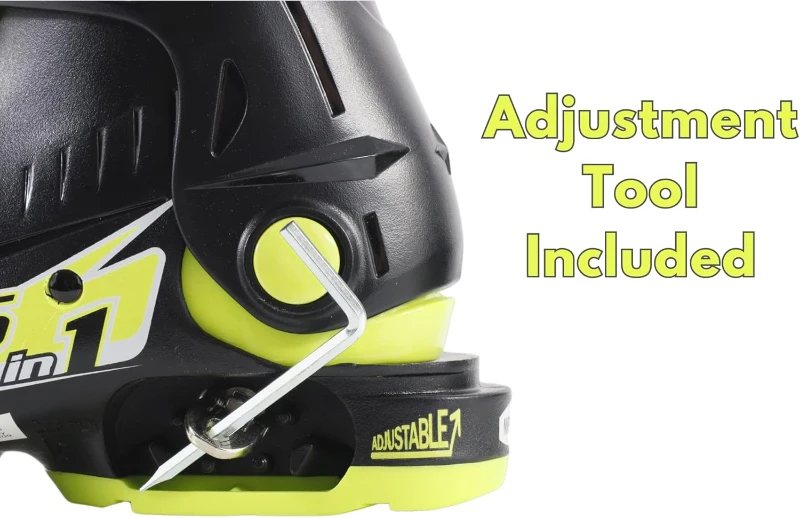 Roces IDEA UP Adjustable Kids Ski Boots — Youth Expandable Snow Boots (Mondo 19.0–22.0 / US Kids 12.5–Men 4) with 6in1 Technology