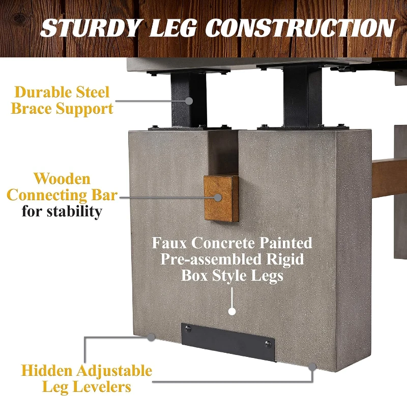 Barrington Shuffleboard Urban Collection 12' Competition Shuffleboard Table — Butcher Block Playfield, Preassembled Mainframe & Accessories