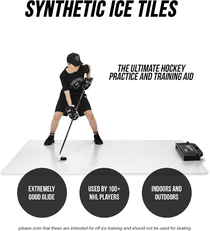 Better Hockey Extreme Dryland Flooring Tiles Passing Kit XL – Shooting & Stickhandling Training Rebounder