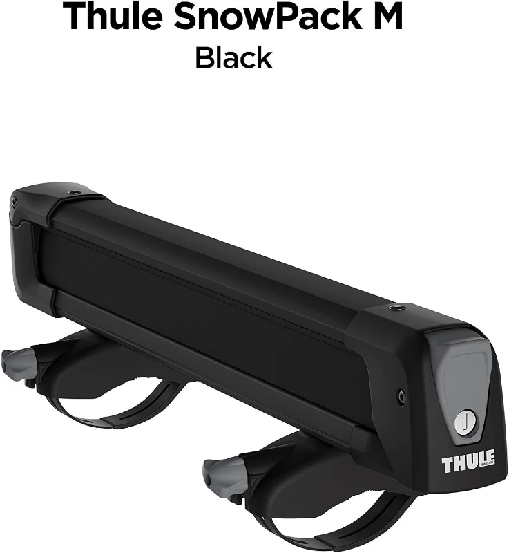 Thule SnowPack Ski/Snowboard Rack, Medium (4 Pr/2 Boards), Black