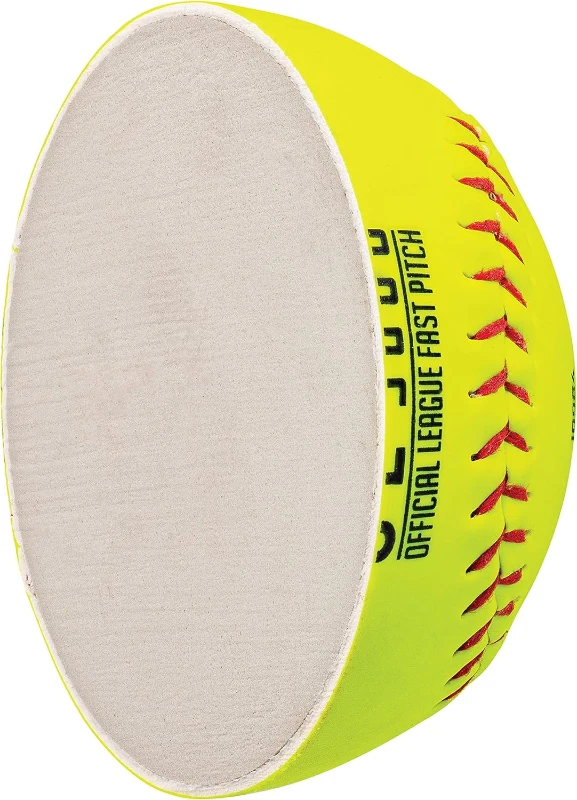 Franklin Sports OL3000 Fastpitch Official Game Softball - 12"" Optic Yellow, Tournament Grade, Single Ball