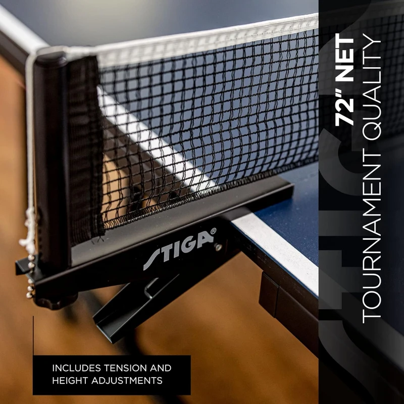 STIGA Advantage Series Table Tennis Tables - 13/15/19/25mm Tops, 10-Min QuickPlay Assembly, Playback Mode