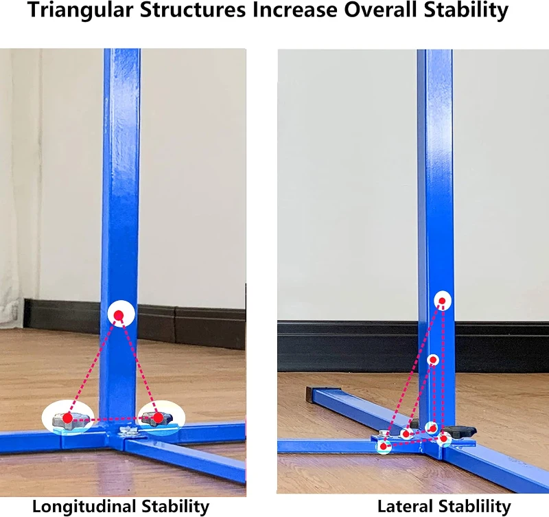 MARFULA Adjustable 4FT/5FT Gymnastics Kip Bar Set with Mat - 5 Ft Length, 4 Ft Inner Width, Height 36""-60"" for Kids, Home & Club Training