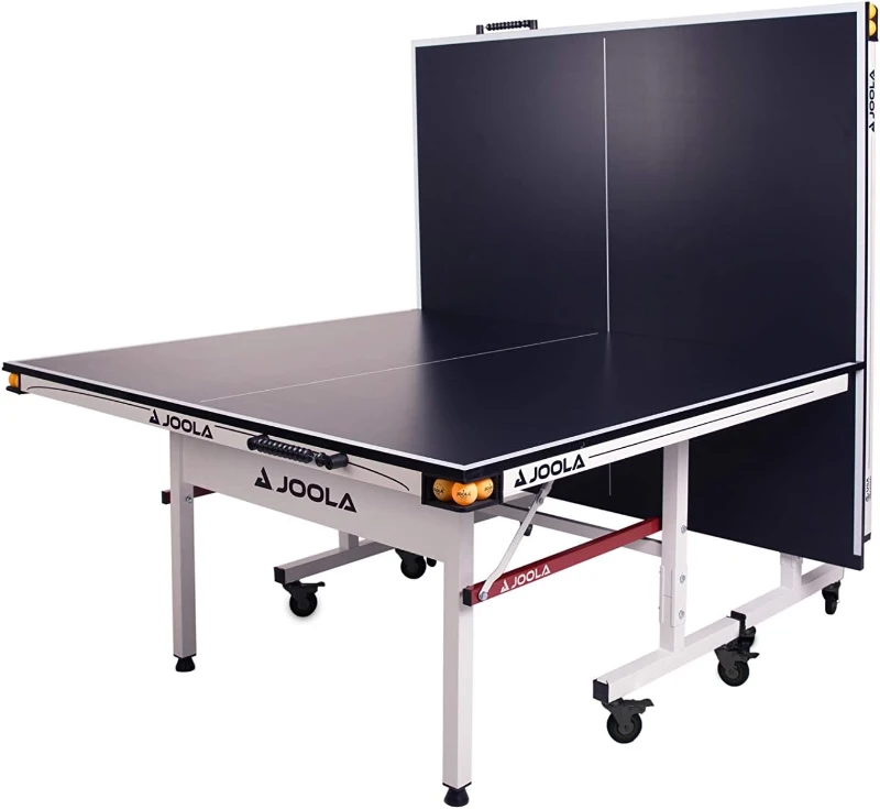 JOOLA Rally TL Professional Indoor Ping Pong Table (9'x5') w/ Quick-Clamp Net & Post — Tournament Quality, Fast Assembly, Playback Mode