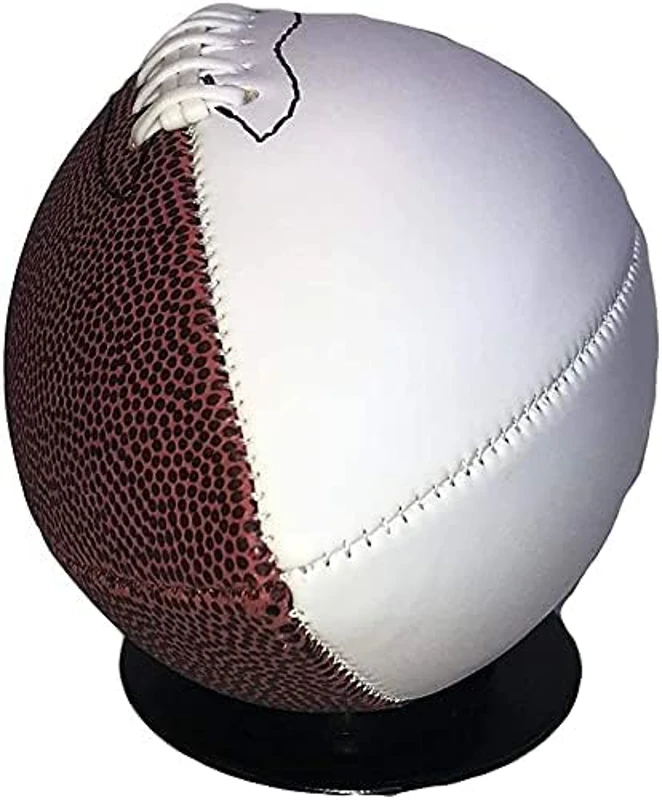 Autograph Blank Full-Regulation Football - 12"" Display Ball, Official Size 9 with Two White Signing Panels