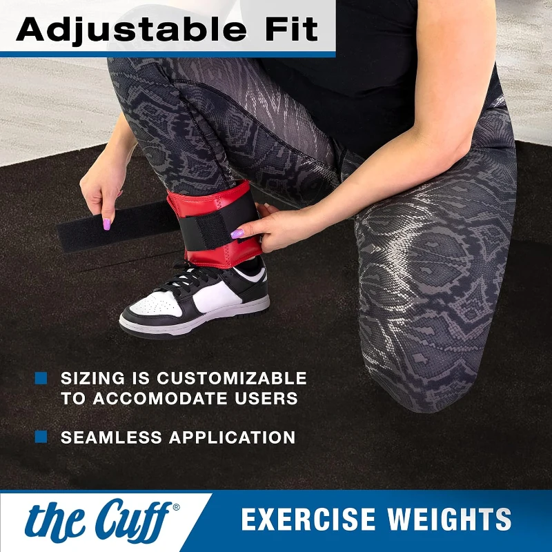 The Cuff Adjustable Ankle & Wrist Weights — Original, for Yoga, Dance, Running, Cardio, Aerobics, Toning & Physical Therapy
