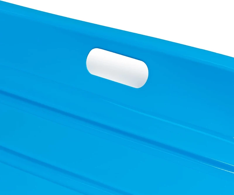 Best Choice Products 35"" Children's Plastic Toboggan Snow Sled – Pull Rope and 2 Grip Handles