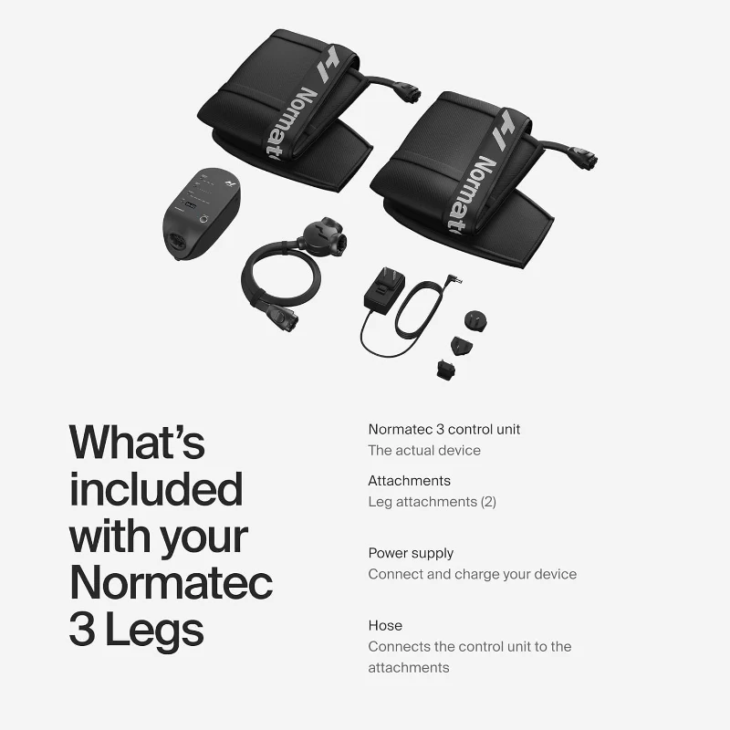 Hyperice Normatec 3 Recovery System — Patented Dynamic Air Compression Therapy for Legs (Standard Size, 31""–35"" Inseam, Max Thigh 30"") — Bluetooth Enabled, FSA/HSA Eligible