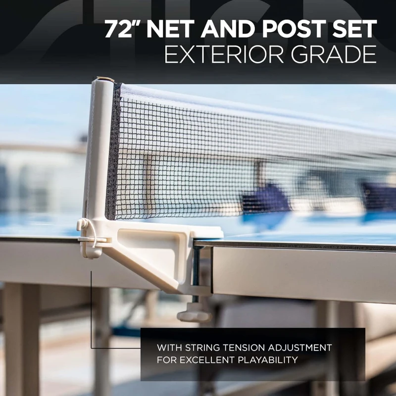 STIGA XTR Pro All-Weather Outdoor/Indoor Table Tennis Table — Aluminum Composite Top, Net & Posts, Quick Assembly