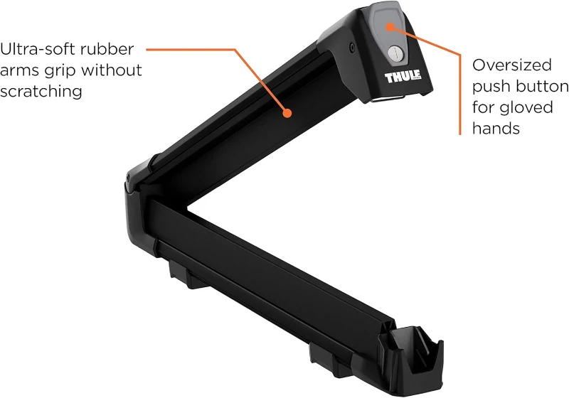 Thule SnowPack Ski/Snowboard Rack, Medium (4 Pr/2 Boards), Black