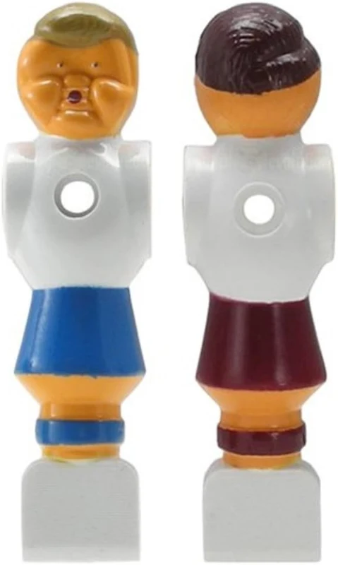 Set of 26 Old-Style Red and Blue Foosball Men