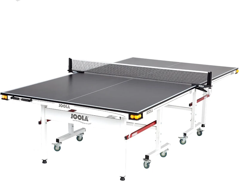 JOOLA Rally TL Professional Indoor Ping Pong Table (9'x5') w/ Quick-Clamp Net & Post — Tournament Quality, Fast Assembly, Playback Mode