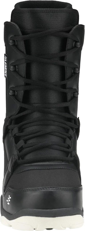 5th Element ST Lace & Dial Men's Snowboard Boots - Black, Works with Strap Bindings, Waterproof Inner Liners, All-Mountain