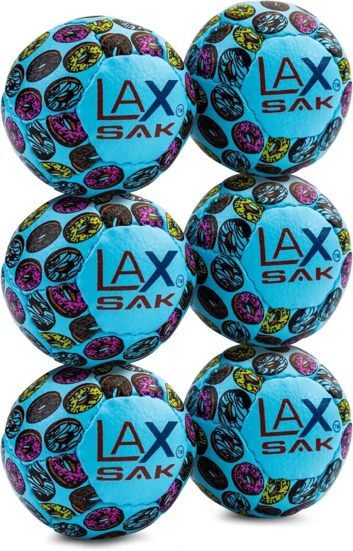 Lax Sak Soft Lacrosse Practice Balls — 1 to 120 Pack Options — Official Dimensions & Weight, Reduced Rebound for Gym and Field Use